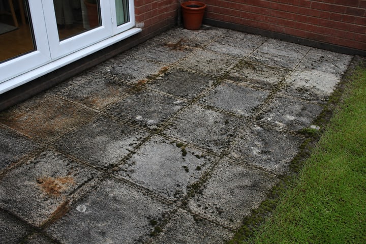 Patio before, second view